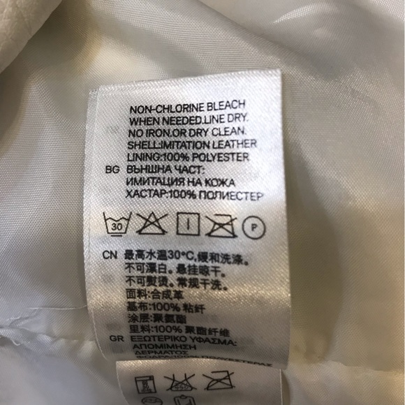 H&M Moto Cream Vest size 6 - Picture 7 of 7